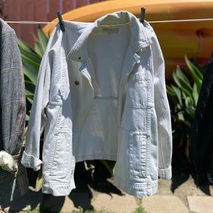 Madewell White Denim Jacket